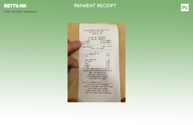 Шаблон за сметки Kfc во модерен стил